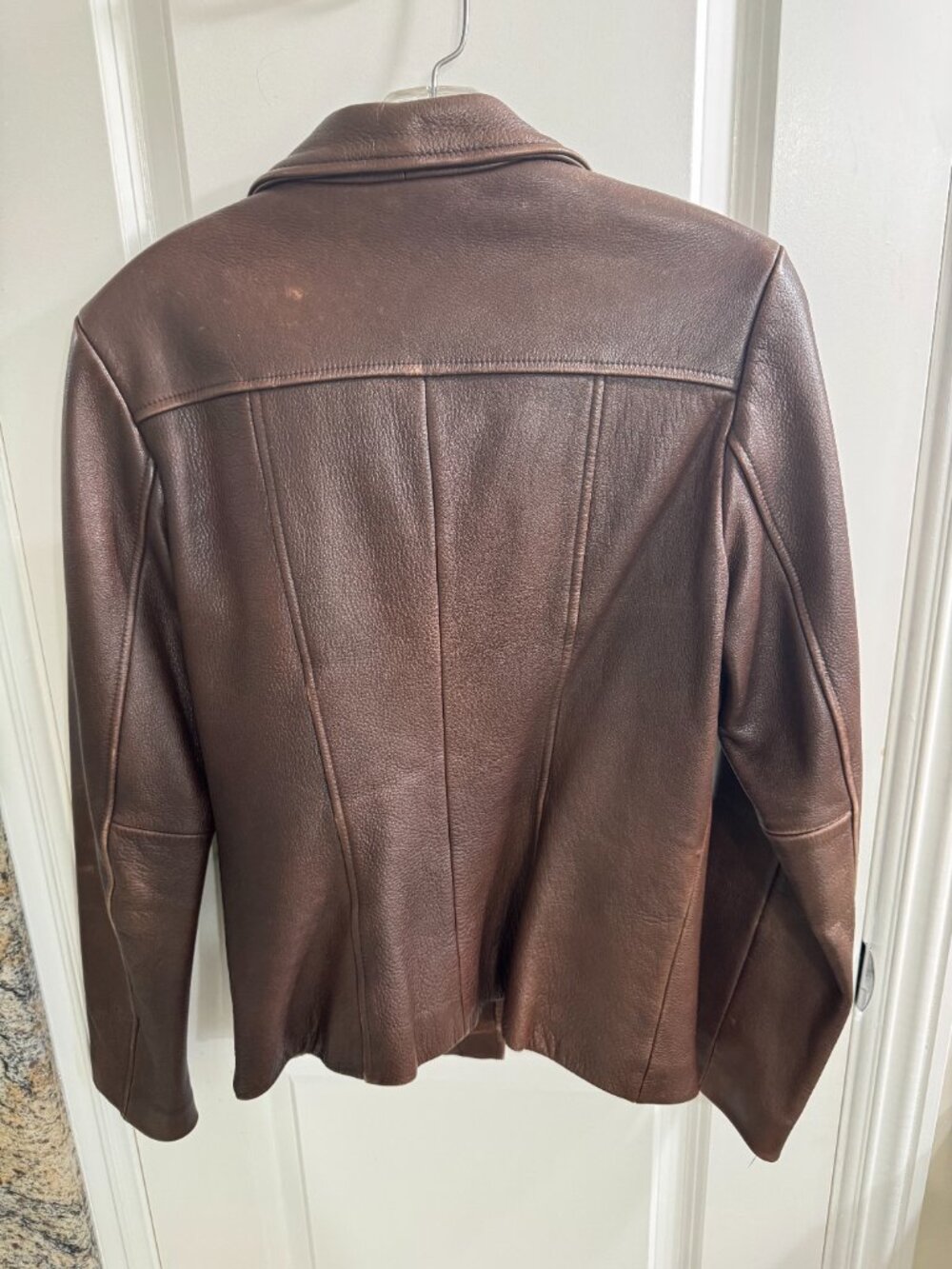 Wilson Vintage Brown Leather Jacket, size S - Picture 2 of 4